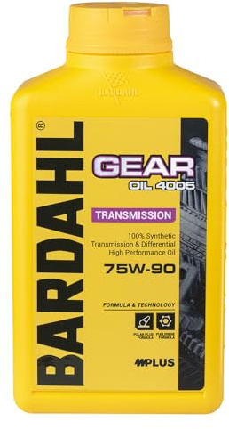 Bardahl - GEAR OIL 4005 75W-90 - Olio Trasmissione e Differenziale Auto, Lubrificante per Automobili Sportive e da Competizione, Formula Anti-Usura e Anti-Attrito, 1 L