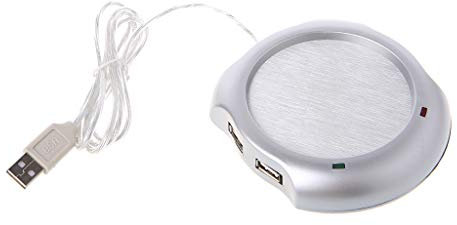 Calentador de tazas USB multifuncional para tazas de café, calentador de tazas de 2,5 W, para café y té para oficina y hogar