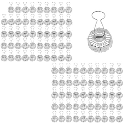Gitohoni 100 Piezas Cubierta Tapa Bola Navidad Tope Redondo Metal Colgador Manualidades Accesorio Resistente para Decorar Festivo Oficina Casa, 16mm