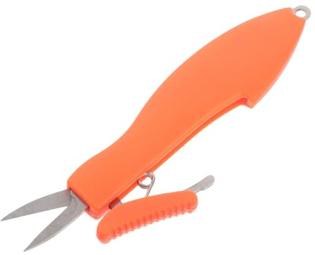 TOBBOMEY Tijeras de Pesca Plegables de Acero Inoxidable Diseño Telescópico Resistente para Cortar Líneas y Anzuelos Herramienta Versátil y Compacta para Accesorios de Pescar Fácil de
