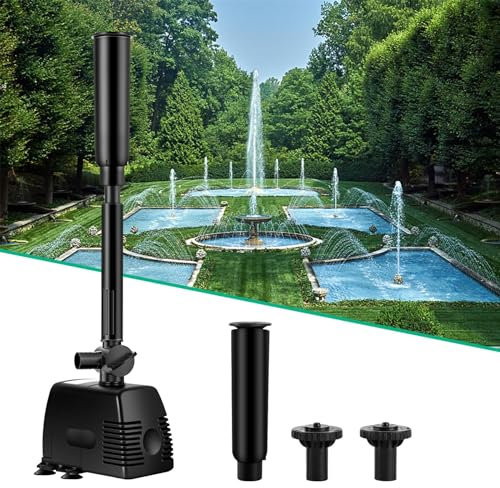 Forever Speed Springbrunnenpumpe Wasserspielpumpe Teichpumpe Fontäne Wasserpumpe Fontäne Gartenpumpe Bachlaufpumpe 1000L/h