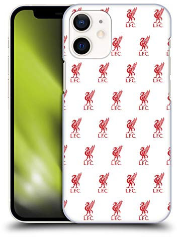 Head Case Designs Officially Licensed Liverpool Football Club White Crest & Liverbird Patterns 1 Hard Back Case Compatible With Apple iPhone 12 Mini