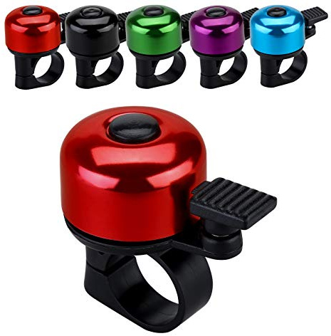 JFmall Bike Bell Bicycle Bell with Loud Crisp Clear Sound, Road and Mountain Bike Bell Adults Kids(8 colors)