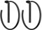 LIEBESKIND Damen-Creole Edelstahl (Schwarz)