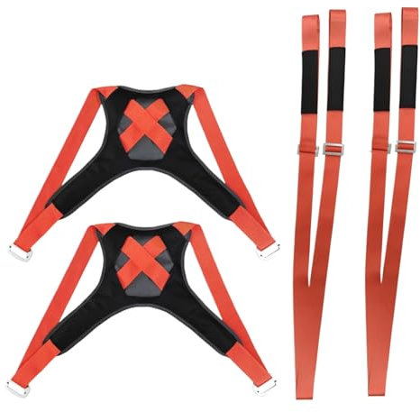 Sangles de Levage de Meubles, Aide au Levage d' -Bras pour 2 Personnes, Cordes Mobiles Robustes, Support de Transport Portable pour appareils électroménagers, Bateaux, expéditions, Construction