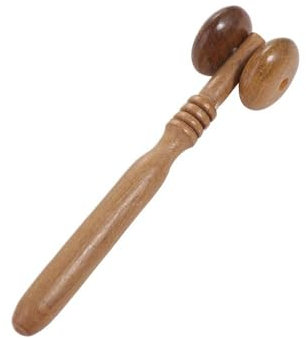 Gua Sha - Rullo massaggiante per il viso, in legno, per massaggio muscolare, sollievo dal dolore, lifting facciale, per donne e uomini