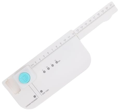 Pssopp Perforateur à Onglets, Coupeur Multifonction en Plastique Robuste pour le Scrapbooking et la Journalisation, étiquettes de 4 Tailles, Conception Compacte pour les Artisans