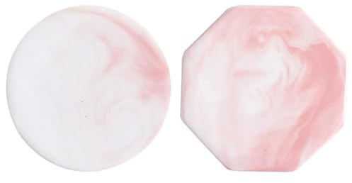 Alipis Juego de 2 protectores de cera, resistentes al calor, juego de cerámica con patrón de mármol, placa de cera de sellado y alfombrilla protectora para sello de sellado, versátil como posavasos de