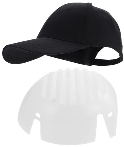 DONFAMDS Casquette Bump Cap Homme Femme Protection Légère Heurts Casque Intérieur Compatible Casque Industriel Noir