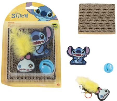 CERDA Life´S Little Moments Jouet Chat Stitch, Griffoir et Catnip