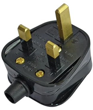 Faithfull Power Plus FPPPLUG13R 13A 230V Plastic Plug - Black