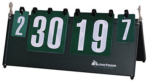 Sports Tableau Scoreboard d'Affichage portable chiffres Flip Tableau de score de tennis de table pour volley-ball basket-ball de football de tennis de table Lot de score (7 Définit 31 partitions) (1-30 points 1-7 sets)