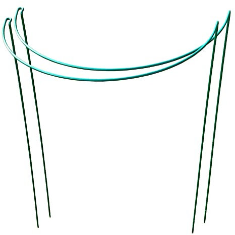 Selections Garden Hoop Bow Plant Support Connecting Green Metal Hoops 52cm x 90cm - Pack of 2