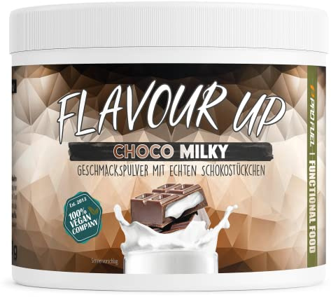 Geschmackspulver - Choco Milky - 250g - Leckerer Geschmack und Süße - nur 12 kcal pro Portion - Vielseitig einsetzbar für Lebensmittel & Getränke - Flavour Powder - FLAVOUR UP