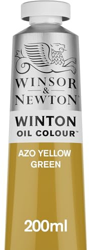 Winsor & Newton Oil Color Paint, AZO Yellow Green, 200 ml (Pack of 1)