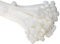 ERKO 100 pièces d'attaches de câble professionnelles 200 x 2,5 mm Poignée d'attache de câble couleur blanc, résistante à la température