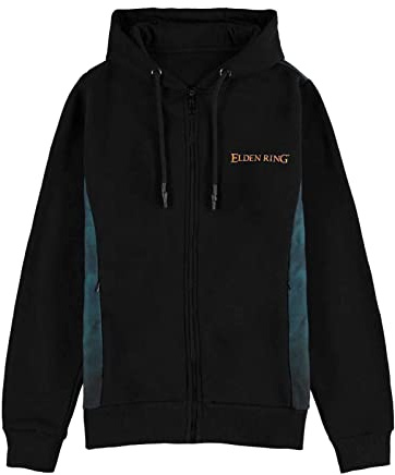Elden Ring Kapuzenpullover Logo Nue offiziell Herren Schwarz Zipped