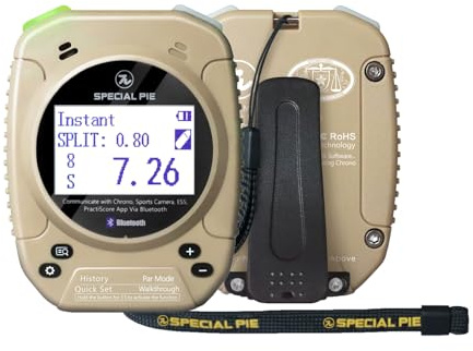 SPECIAL PIE Shot Timer – Idéal pour tireurs et Range Officers dans Les compétitions USPSA, IPSC, IDPA, Cas, PRS et Steel Challenge (Kaki)