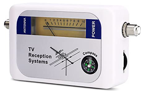 Signal Finder Antenne TV Numérique, Antenne de Télévision Terrestre à antenne de télévision par Satellite à signaux numériques avec systèmes de réception Compass TV