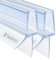 Badena® Duschdichtungen für Duschtüren 4mm 5mm I 2x 80cm Ersatzdichtung für Glastür I Duschtürdichtung mit Dichtlippe I Dichtung Duschwand Badewanne Duschkabine I Duschabdichtung transparent