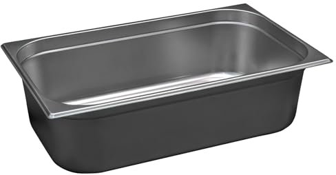 Comas Contenitore Gastronorm GN 1/2, 325x265 mm, Acciaio Inox, Bordo Piano, Impilabile, Resistente - Frigoriferi, Forni, Scaffali, Bagnomaria, Carrelli - Professionale, Catering (H65 mm)