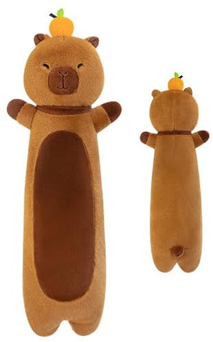 Arrovarp Capibara ripiene,Capibara ripiene - Cuscino in peluche capibara lungo 27 pollici | Peluche lunghi, simpatico giocattolo per la decorazione domestica, animali morbidi per adulti