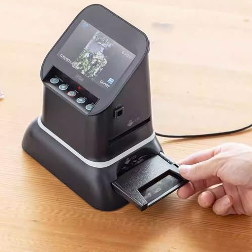 Scanner per pellicole ad Alta risoluzione da 120 mm, Scanner per Diapositive LCD da 4,3, convertitore Digitale per pellicole da 1080p, converte Negativi e Diapositive da 35 mm, 135, 126, 127 in JPEG