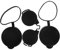 Gadpiparty 3Pcs Rubber Binocular Lens Caps Durable Eyepiece Guard for Compatibility Bird Watching Hiking Outdoor Activities Reliable Protection for Lens