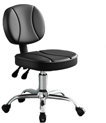 JIFGWBSP Tabouret De Selle, Chaise Pivotante Réglable, Chaise De Bureau Mobile À 360°, for Bureau/Salon De Beauté/Salon De Coiffure, Facile À Nettoyer(Color 3)