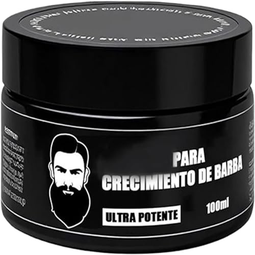 ZVD Crema para Barba, Bálsamo para Bigote para el Crecimiento de la Barba, Regalo Hombre, Para Crecimiento Estilizado Piel Facial, Suaviza y Fortalece la Barba con Aroma a Sándalo (Negro)