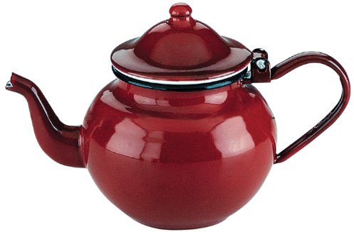 Ibili 910370 - Tetera de acero esmaltado vitrificado Roja 0,75 l