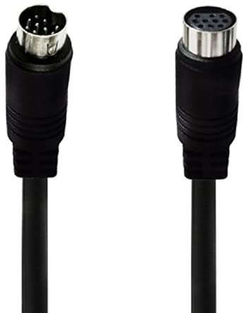 Ranuw S-Video Cable For VCR DVD Camcorders Video Cards Mini Din 10Pin Male To Female S-Video Cable Connector 3/1.5/1/0.5m 10 Pin Male To Female Cable