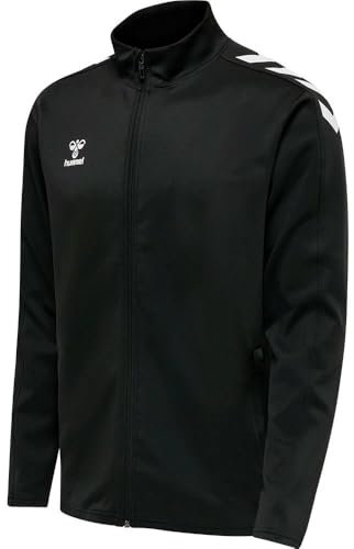 hummel Unisex Hmlcore Xk Poly Zip Cardigan Sweater, Black/Black, XL EU