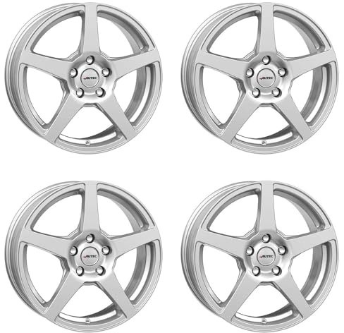 4x Autec rims alloy rims VALEA 7.5x18 ET32 4x108 Brillantsilber compatible with Opel Mokka Corsa