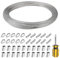 Stainless Steel Wire Rope 30m Garden Wire Fencing Wire Metal Wire 2mm Wire Rope Kit Garden Wire for Climbing Plants Picture Hanging Wire Fence Wire Clotheslines Lights Hanging