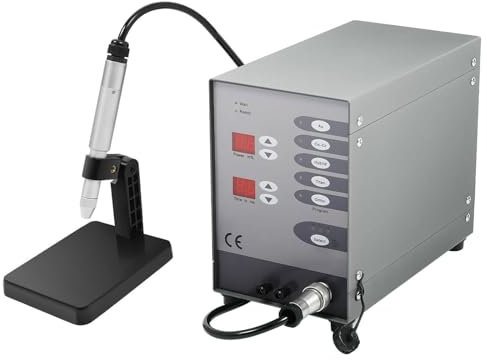 Automatic Spot Welding Machine,Pulse Argon Arc Permanent Jewelry Welding Kit,Hardware Workpiece Welding Jewelry Repair Tool 50-600A,Welding Range 0.5-1.6MM,200W
