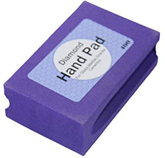 MACHSWON Diamond Sanding Blocks 400 Grit Diamond Hand Polishing Pad Purple Electroplated Polishing Hand Pads Hand-Held Sanding Block for Stone Ceramic Glass