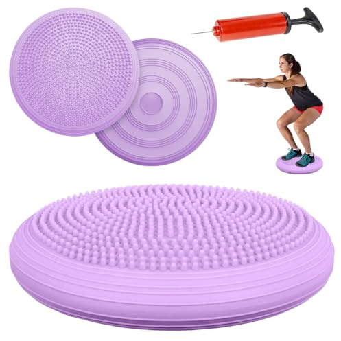 CEWROM Balance - Cuscino a sfera per seduta per coordinazione e allenamento della schiena, cuscino ortopedico per seduta, diametro di 34 cm, cuscino ortopedico per l'equilibrio, cuscino da ufficio