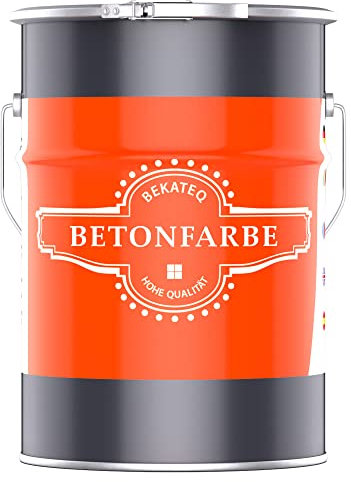 BEKATEQ 1K Betonfarbe Rotbraun, 2,5L I Bodenbeschichtung, Fußbodenfarbe außen & innen I Betonversiegelung & abriebfester Bodenbelag, Bodenfarbe für Werkstatt, Keller, Industrie LS-470