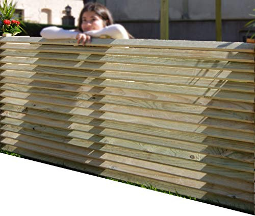 Panel de madera separador para vallas o techos, de madera tratada 160x90 cm