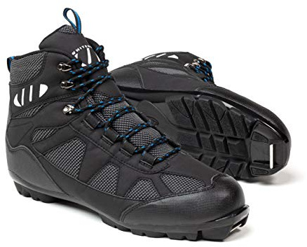 Whitewoods Unisex Adult 302 NNN Nordic Cross Country XC Touring Adventure Insulated Ski Boots, Black/Blue, 40, 7.5