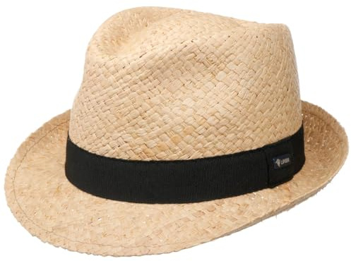 LIPODO Mantigo Sombrero Trilby de Paja Banda Grosgrain Unicolor Unisex Primavera Verano