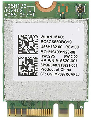 Annadue Scheda di Rete Wireless AC, Modello RTL8821CE, Trasmissione ad Alta velocità 433M, con interfaccia M.2 e Bluetooth 4.2, per Desktop Portatile