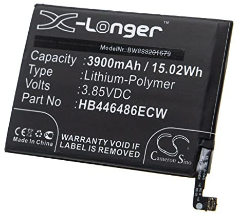 vhbw Batterie Compatible avec Huawei P Smart Pro 2019, P Smart Z, STK-L21, STK-LX1 Smartphone (3900mAh, 3,85V, Li-polymère)
