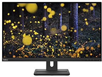 Lenovo ThinkVision E27q-20 27 inch IPS Monitor - IPS Panel, 2560 x 1440 Resolution, 6ms Response, Speakers, HDMI