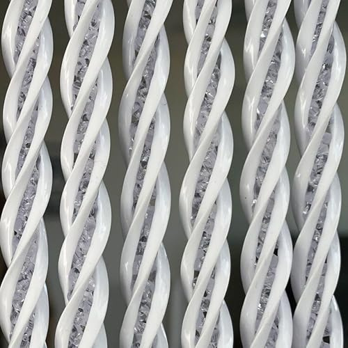 Trente - Cortina de puerta (120 x 250 cm), color blanco