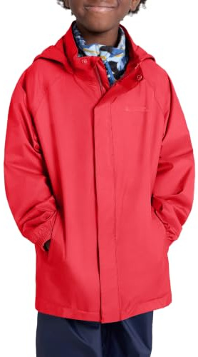 Mountain Warehouse Pakka Veste imperméable pour Enfant - Manteau de Pluie Pliable, Coupe-Vent, léger, Respirant, Fille et garçon - Printemps été