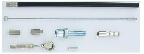 Slurf Unisex – Erwachsene Schaltzug-03488699 Schaltzug, Schwarz, 2.5 m lang