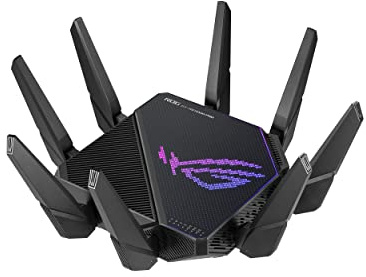 ASUS ROG Rapture GT-AX11000 Pro Tri-Band WiFi 6 Extendable Gaming Router, 10G & 2.5G Ports, ASUS RangeBoost Plus, Triple-Level Game Acceleration (Renewed)