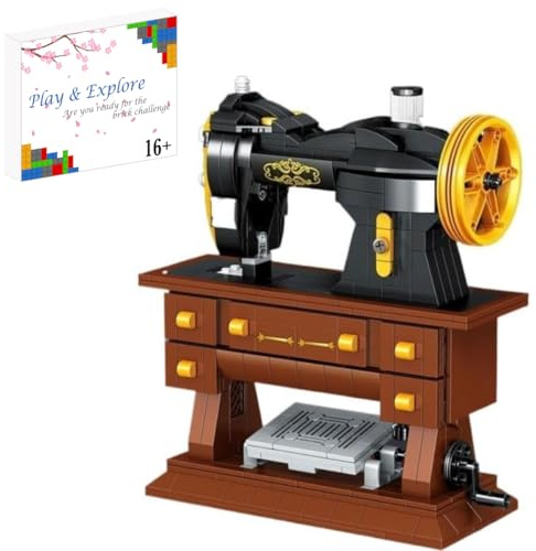CIJINAY Technique - Kit de construction pour machine à coudre vidéo - 633 blocs de serrage - Machine à coudre créative - Kit de modélisation MOC modulaire - Mini briques - Jouet - Cadeau pour enfants